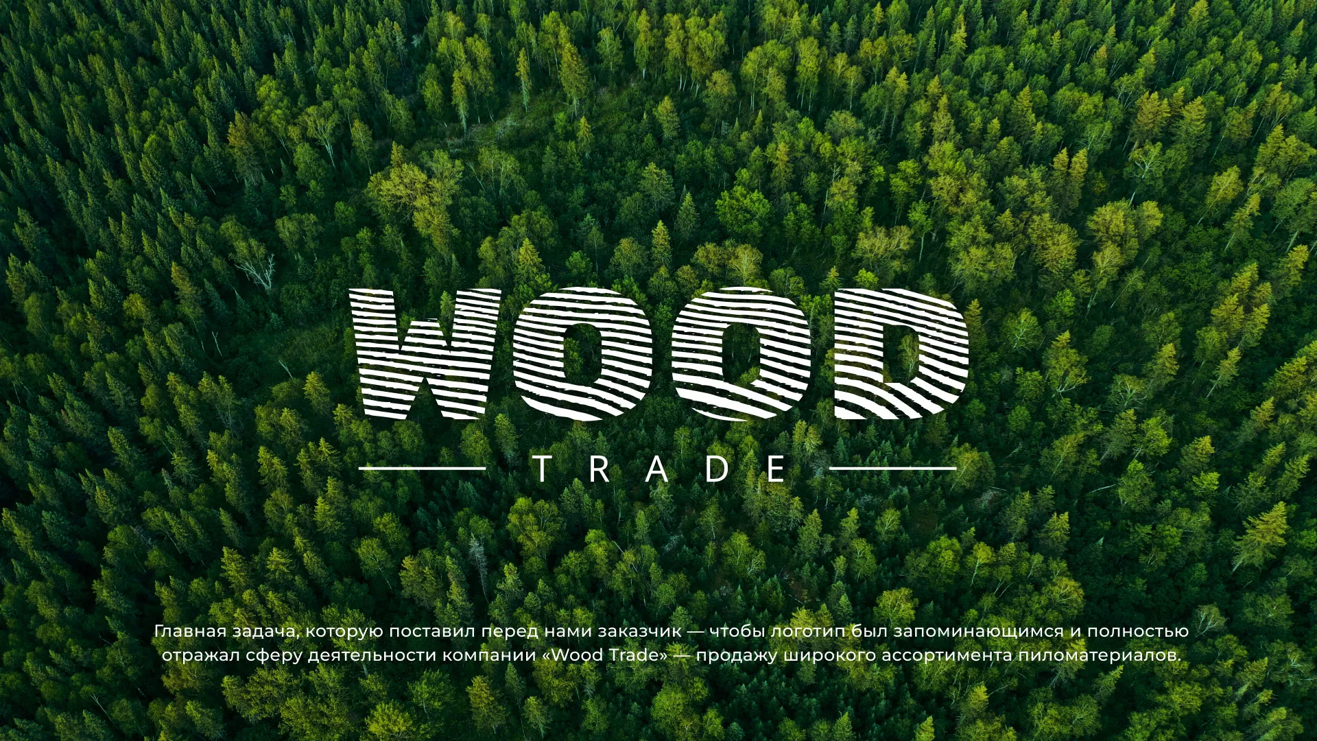Разработка логотипа для компании «Wood Trade» в Чистополе