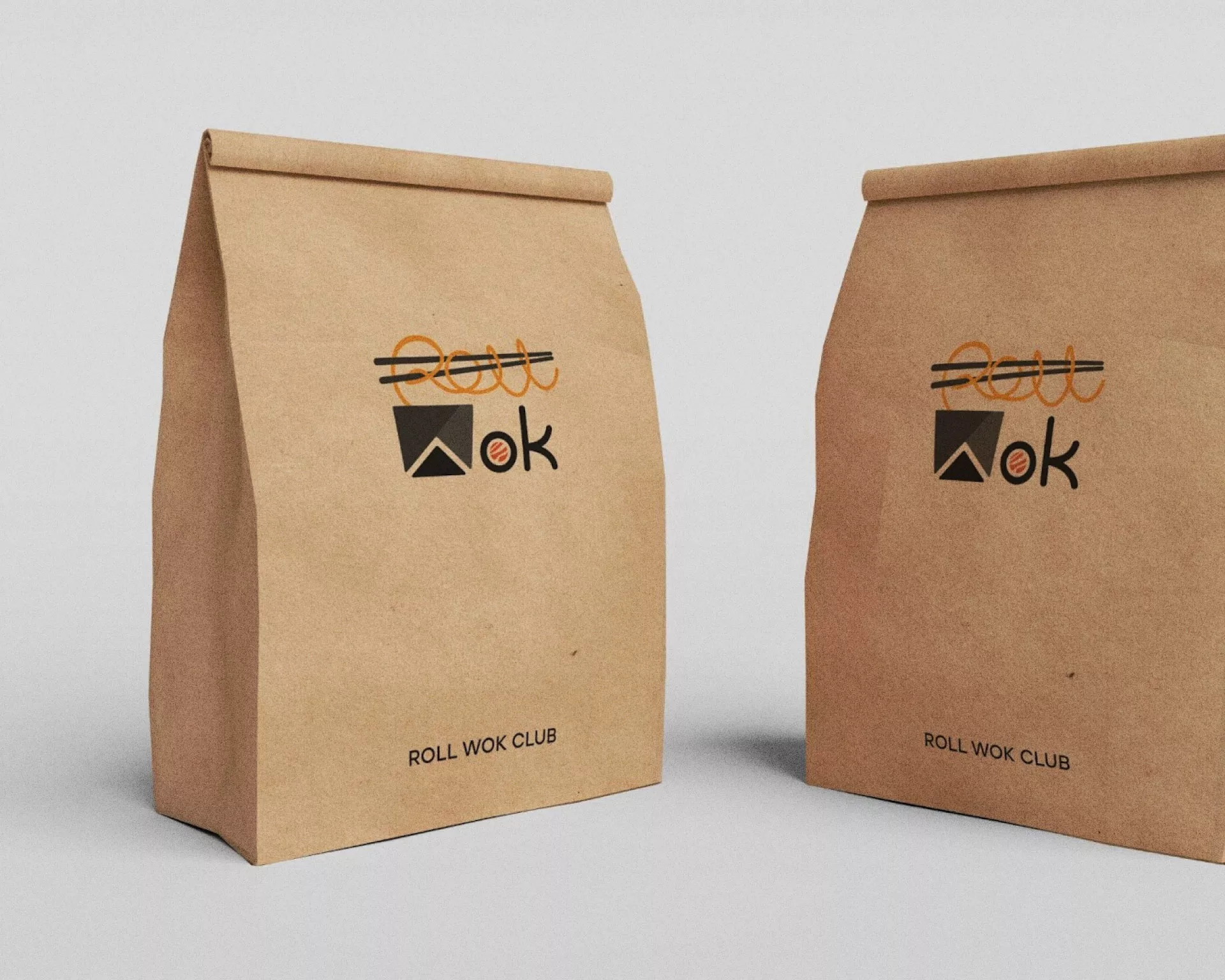 Создание дизайна упаковки суши-бара «Roll Wok Club» в Чистополе